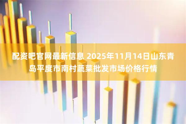 配资吧官网最新信息 2025年11月14日山东青岛平度市南村蔬菜批发市场价格行情